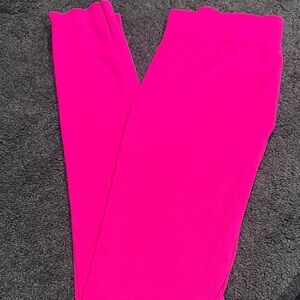 Vibrant Neon Pink Leggings Size Large